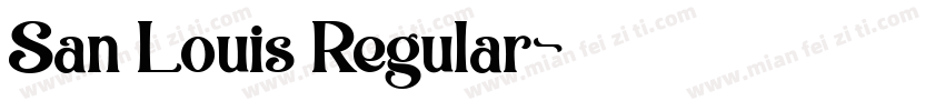 San Louis Regular字体转换